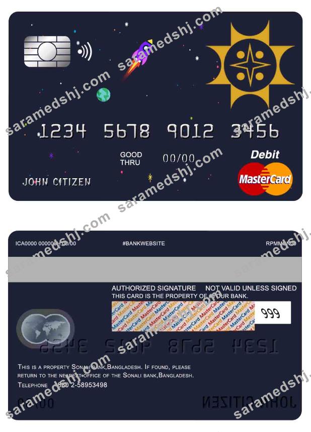 Bangladesh Sonali bank mastercard
